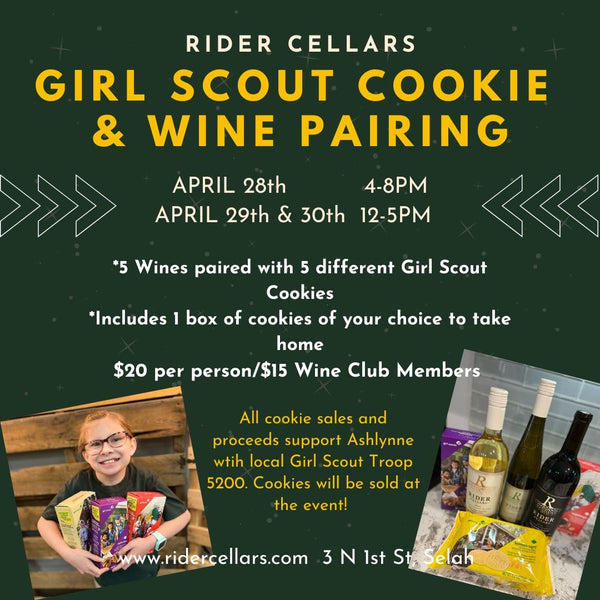 Girl Scout Cookies and Wine Pairing at Rider Cellars