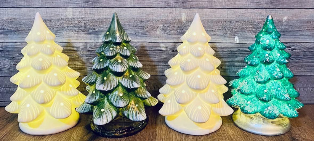 Vintage Ceramic Christmas Tree Paint & Sip!