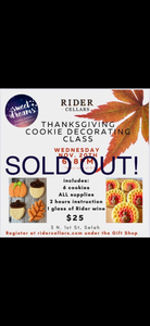 Thanksgiving Cookie Decorating Class and Wine